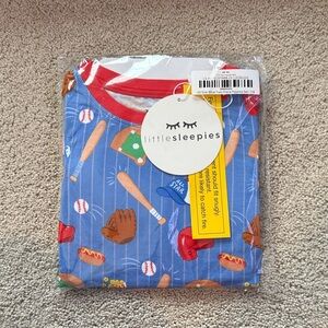 Little Sleepies Sports-Themed Pajama Set - Blue and Red